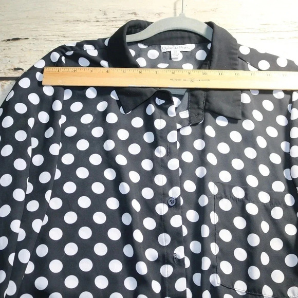 Women’s blouse Ophelia Roe in size 3x.Black and white business casual - Picture 4 of 5